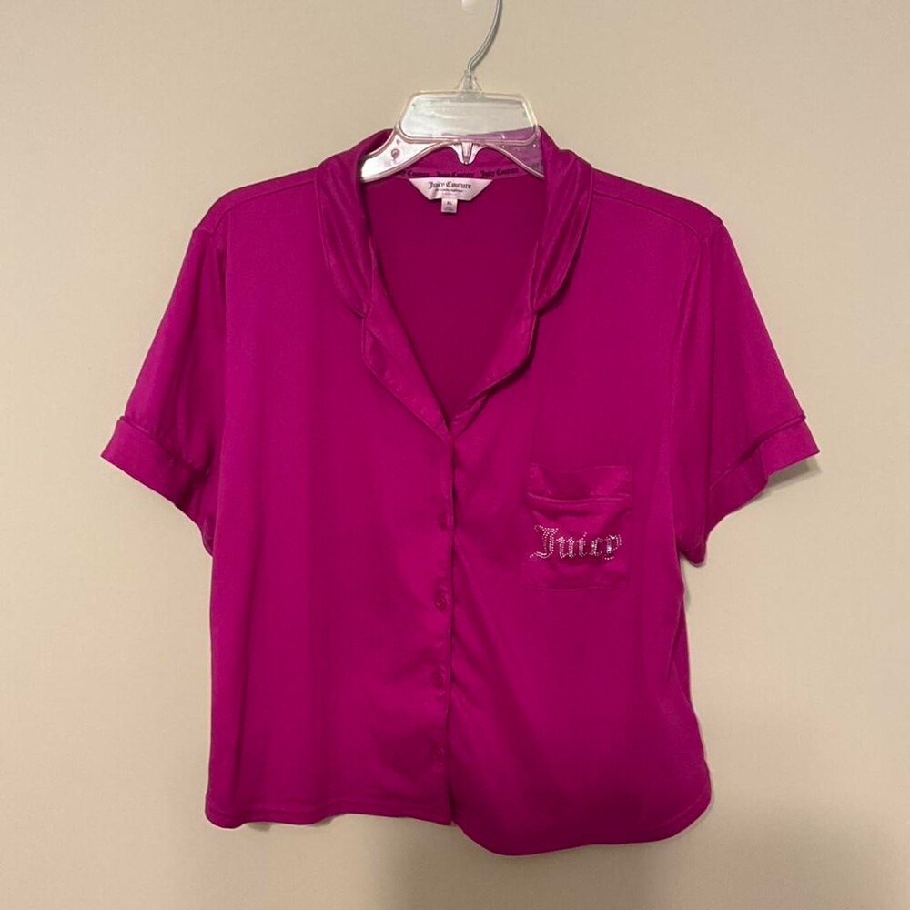 Juicy Couture Women's Pink and Purple Shirt